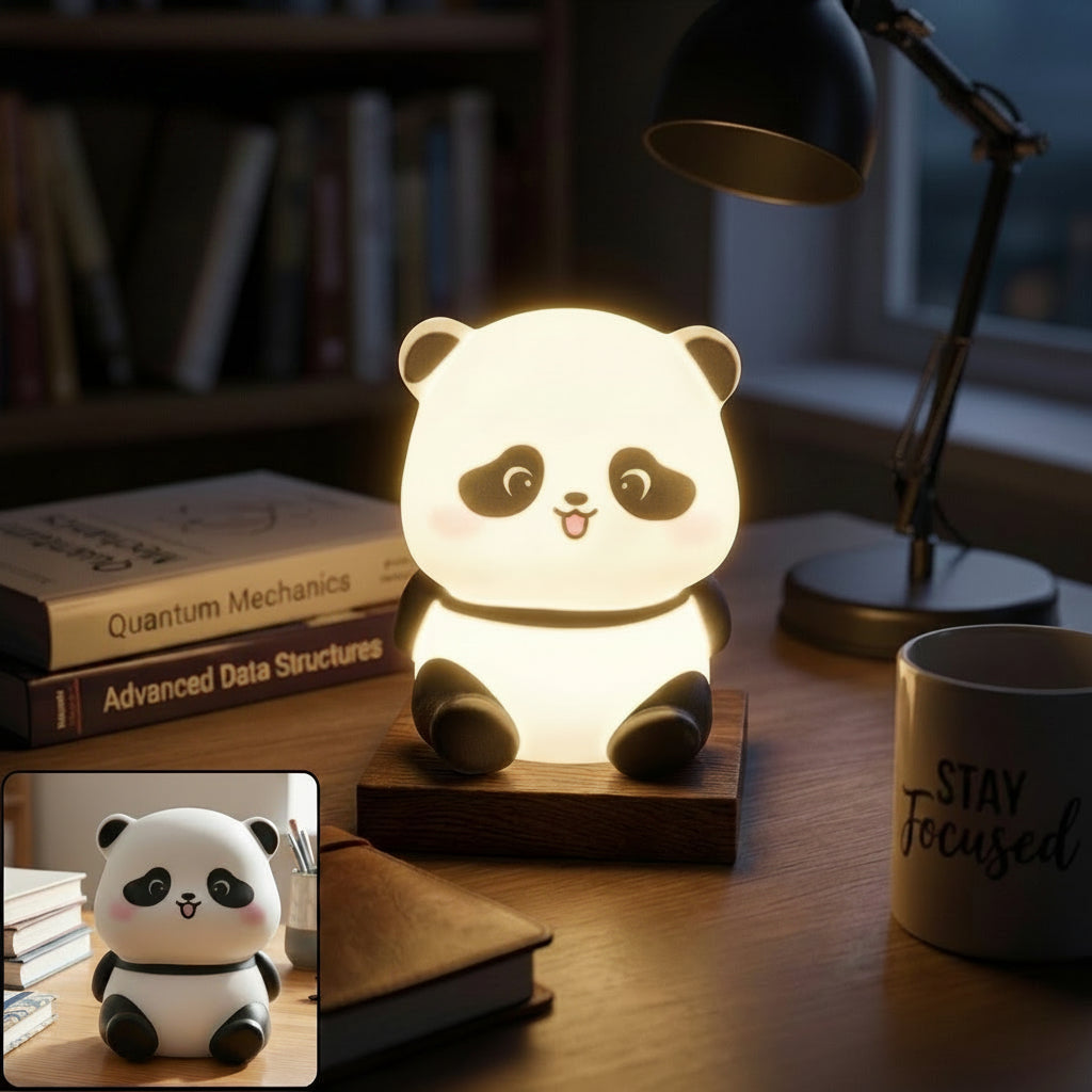 Cute Mini Panda Night Light Lamp (1 Pc)